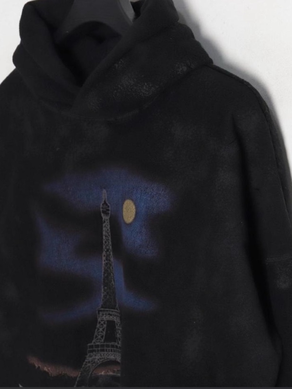 Balenciaga Paris Moon Hoodie - Black